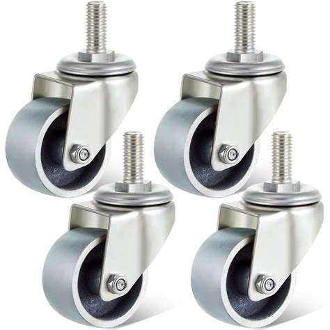 Snapklik.com : 4 Pcs Replacement Iron Racing Jack Caster Wheels 3 Ton ...