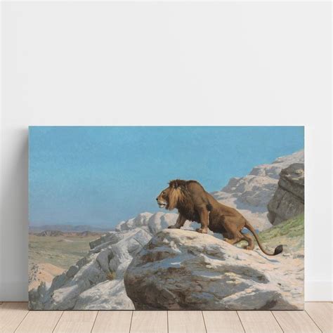 Reproduction tableau | Lion à l'affût - Jean-Léon Gérôme – Artem Legrand