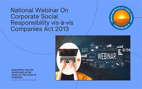 National Webinar On Corporate Social Responsibility vis-à-vis Companies ...