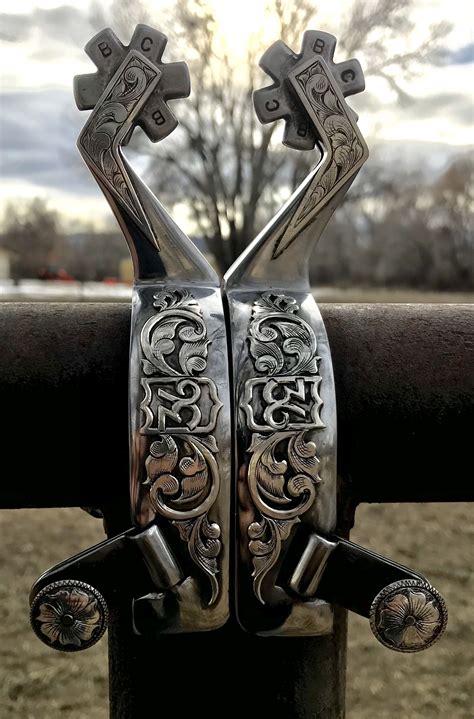 One piece 4130 spurs made for Brody Cress with the back number from his ...