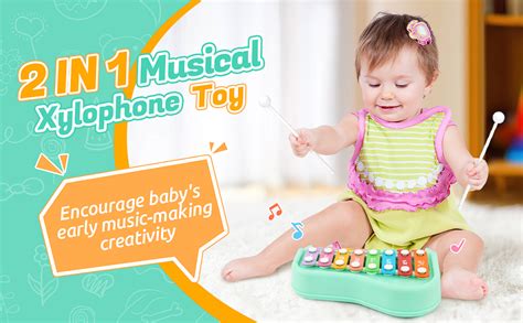 Buy FUNVERSE® 2 in 1 Musical Xylophone and Mini Piano for Kids ...