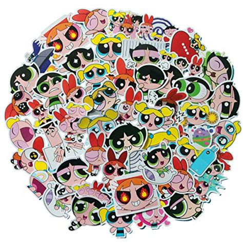 The Powerpuff Girls Sticker Pack Of 50 Stickers Waterproof Durable ...