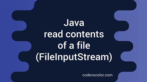 How to Input Text File for FileInputStream in Java 的图像结果