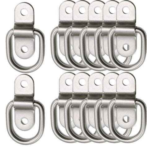 Buy Wayilea D-Ring Tie Down Anchor 12x 1/4'' Stainless Steel D-Rings ...