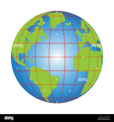 latitude and longitude diagram of earth Stock Vector Image & Art - Alamy