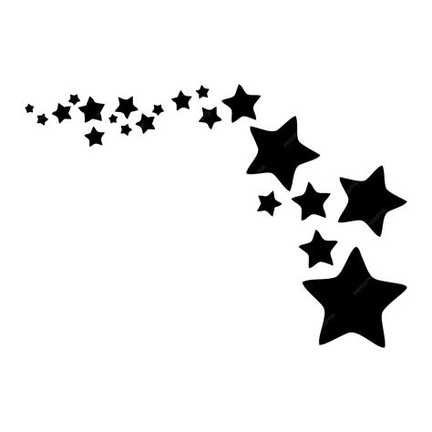 Premium Vector | Black silhouette of a fivepointed star on a white background silhouettes of ...