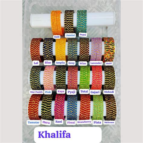 Chitra Bangles Glass Multi Color Bangle Set (12 Piece In One Box ...