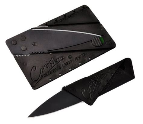 Folding Pocket / Wallet Knife: Credit Card Size: Small & Sharp Blade ...