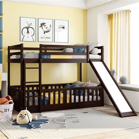 Harper & Bright Designs Twin Over Twin Bunk Bed for India | Ubuy