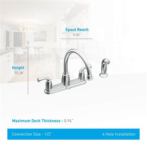 Moen CA87553 Banbury High-Arc Kitchen Faucet with Side Spray | Ferguson ...