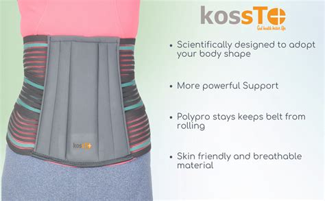 Buy kossto Nylon Lumbo Sacral Immobilization Lower Back Waist Support ...