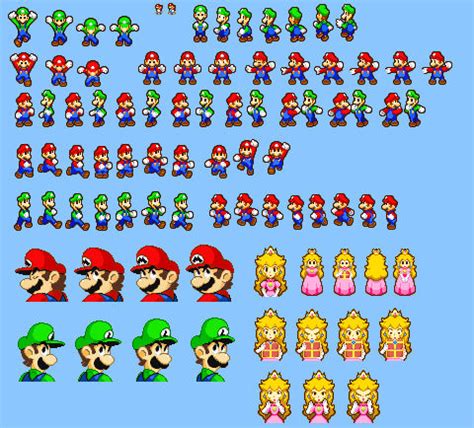 Mario and Luigi commercial custom sprites by WahooMario on DeviantArt