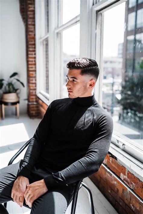 How To Style Mens Black Turtleneck at Tristan Wilkin blog