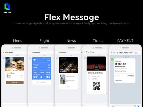 Image result for Line Multiple Flex Message