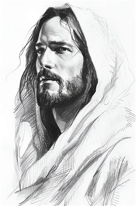 Jesus Pencil Drawing
