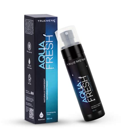Truemenn Aqua Fresh Intimate Spray for Men 100ml – pH Balanced, Anti ...