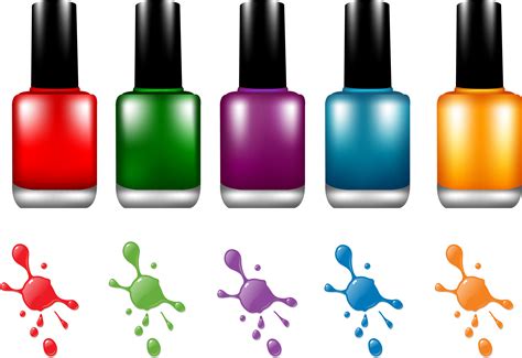 Manicure Vector Nail Care - Clipart Nail Polish Bottles - Png Download ...