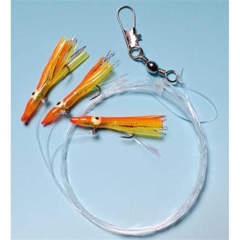 Mini Jig Rig mit Bleikopf , gelb/orange Sonstige Meeres-Vorfächer ...