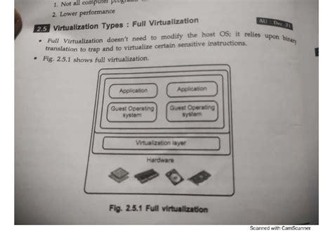 Virtualization Types: Full Virtualization in Cloud Computing (AU) - Studocu