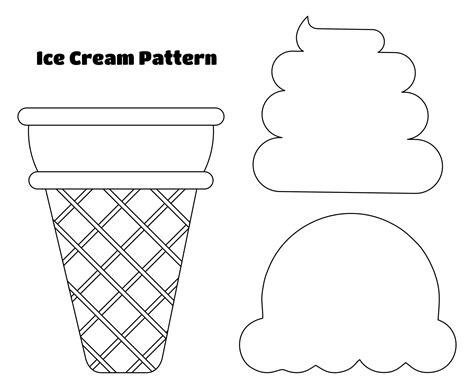Ice Cream Cone Pattern - 10 Free PDF Printables | Printablee