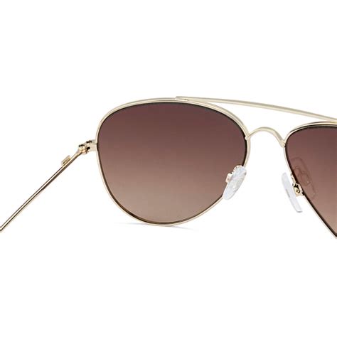 Buy Gold Brown Mirror Full Rim Aviator Medium (Size-59) Tommy Hilfiger ...