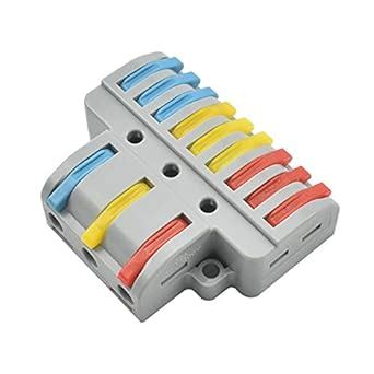 MIKOYAN / 3 in 9 Out 32A 0.8-4 Sq.mm Universal Wiring Cable Connector ...