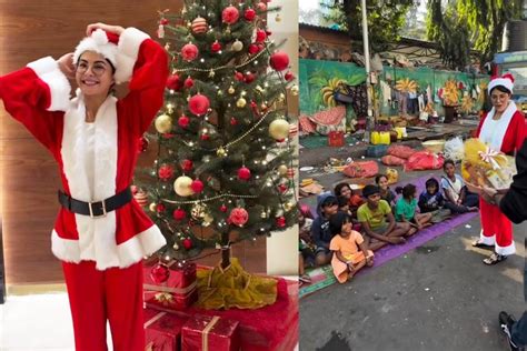 Jacqueline Fernandez celebrates Christmas with Mumbai’s street children