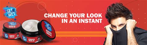 Set Wet Glaze Hair Styling Wax for Men, 60 gm And Set Wet Matte Hair ...