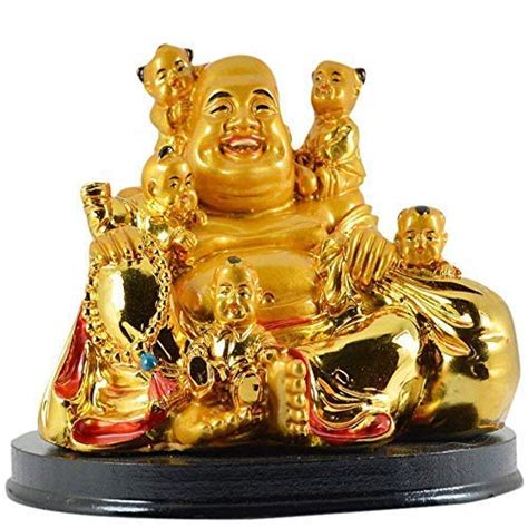 Buy GJ Feng Shui Laughing Buddha with Five Children Boy Babies Kids ...