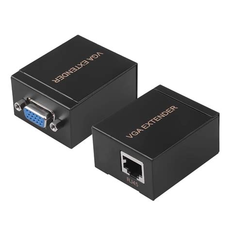 VOOCME VGA Extender to LAN Ethernet Adapter Amplifier VGA Extender Over ...