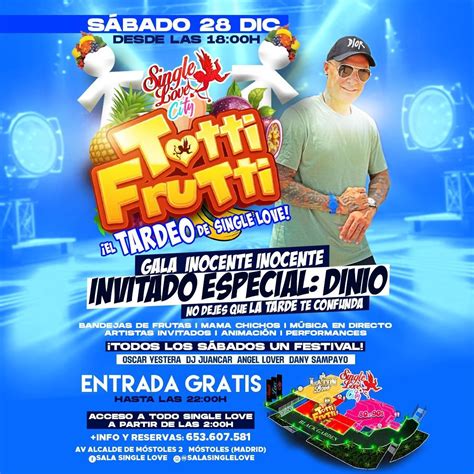 TUTTI FRUTTI TARDEO "GALA INOCENTE INOCENTE", Avenida Alcalde de ...