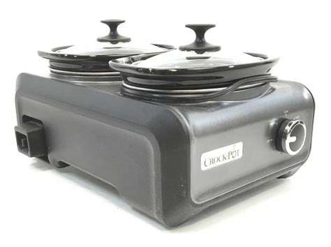 Lot - Dual Mini Crock Pot Slow Cooker
