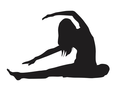 Silhouette Of Woman Doing Yoga Pose 22386095 PNG