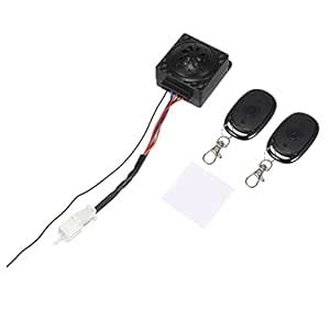 uxcell DC 48-72V Motorcycle Keyless Anti-Theft Security Alarm System ...