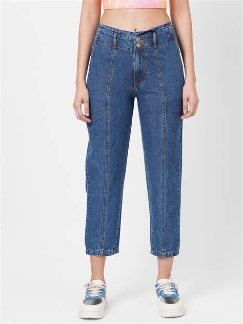 Buy Women Blue High-Rise Baggy Jeans | Kraus Jeans