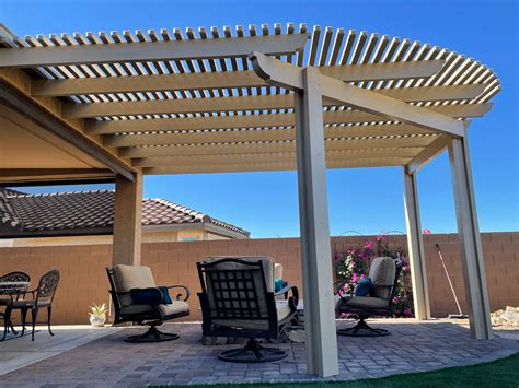 Pergola structure with shade slats