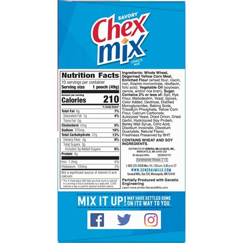 Buy Chex Mix Traditional Snack Mix, 1.75 oz, 10 count Online at Lowest ...