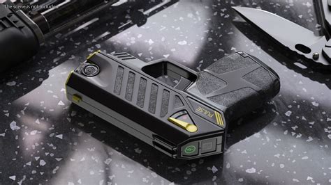 Compact Stun Gun LASER Pulse Black 3D Model $34 - .3ds .blend .c4d .fbx ...