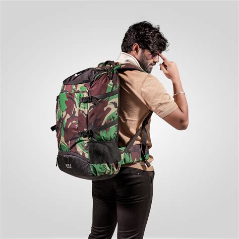 Terra Quest Backpack – 65L (Green Camouflage Edition)
