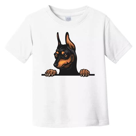 Bella Canvas Miniature Pinscher Dog Breed Popping Up Cute Toddler Boys ...