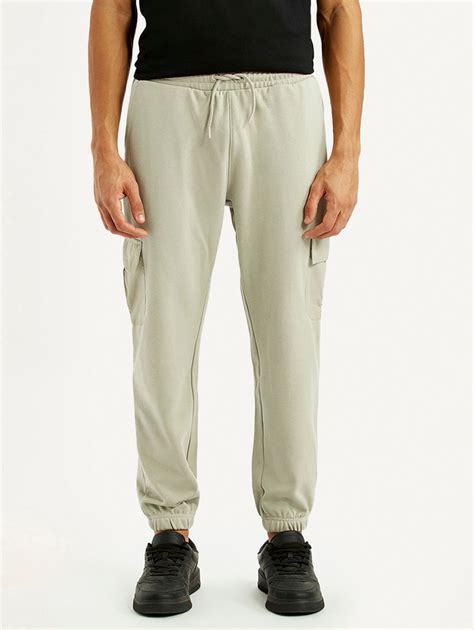 Men's Beige Solid Joggers – Levis India Store