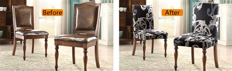 Stretchable Chair Covers, Plain Black - Trendize