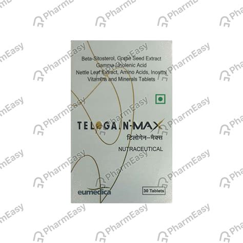 Buy Telogain Max Bottle Of 30 Tablets Online & Save Up to 24% at PharmEasy