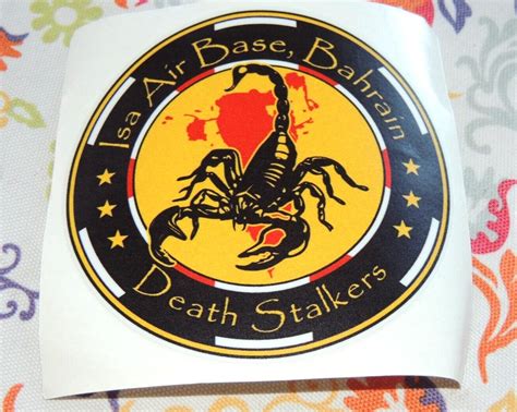 L@@K NEW ISA AIR BASE BAHRAIN DEATH STALKERS DECAL STICKER USCG US NAVY ...