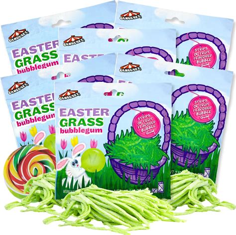 Amazon.com: Green Edible Easter Grass Bubblegum, Cake and Cupcake ...