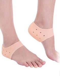Fitprism Silicon Foot Protector Gel Heel Socks Pad Heel Pain Relief ...