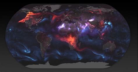 NASA's Visualization Of Atmospheric Aerosols Is A Breathtaking Picture ...