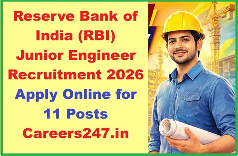 Reserve Bank of India (RBI) Junior Engineer Recruitment 2026 – Apply ...