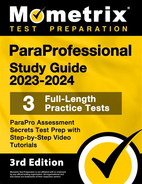 Paraprofessional Study Guide 2023-2024 - 3 Full-Length Practice Tests ...