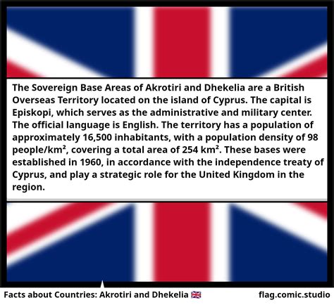 Facts about Countries: Akrotiri and Dhekelia 🇬🇧 - Comic Studio